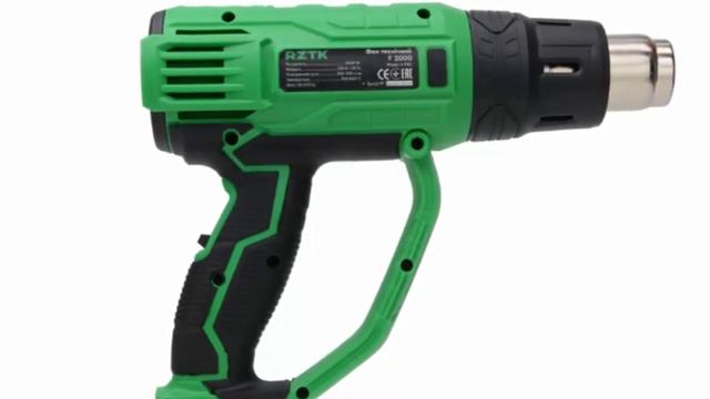 Украинский бренд строительный фен RZTK F 2000 мощность 2000 Вт с гарантией от производителя 2 года смотреть онлайн