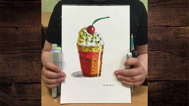 Рисунки учеников детской студии скетчинга Стаса. Обзор смотреть онлайн