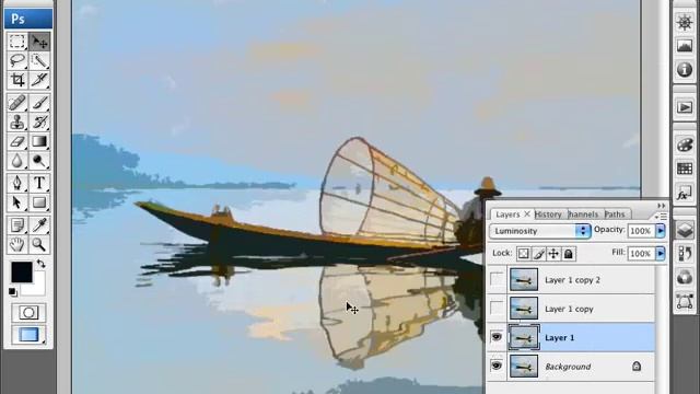 Learn Photoshop - How to Simulate a Watercolor Painting смотреть онлайн