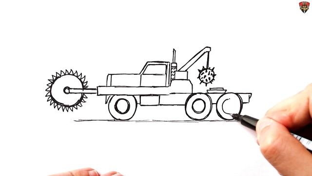 How to draw a Zombie truck | Easy drawing смотреть онлайн
