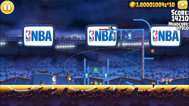 Angry Birds Seasons - Ham Dunk, "Impossible" golden egg walktrought смотреть онлайн