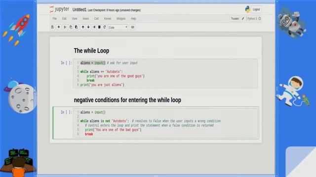 While loop in python 3 : Beginner Python Tutorial - Part 6 смотреть онлайн