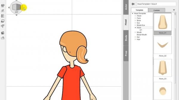 CrazyTalk Animator 2  - создание своего персонажа на основе стандартных деталей. Видео №5