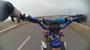 Энергичный прохват на питбайке Motoland crf 140.