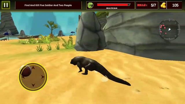 Beach Komodo Dragon Attack Simulator Animal Android Gameplay | Hannu Games смотреть онлайн