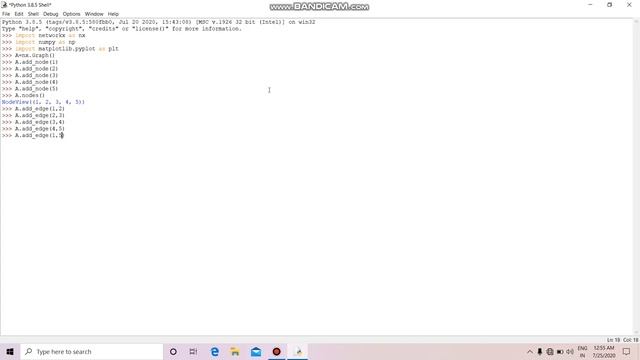 Visualization of Basic Graphs using Python. смотреть онлайн