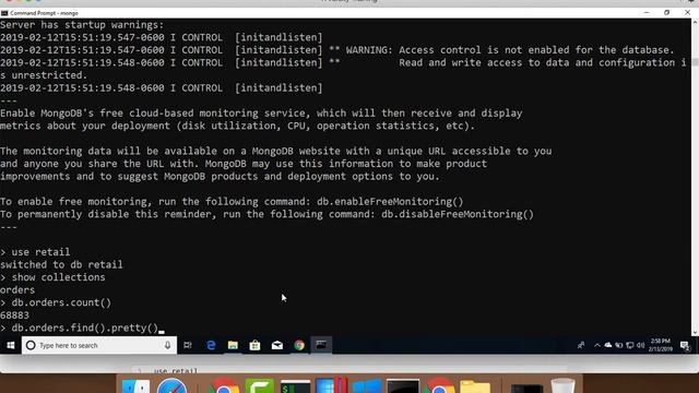MongoDB Database Operations - Importing data using mongoimport смотреть онлайн