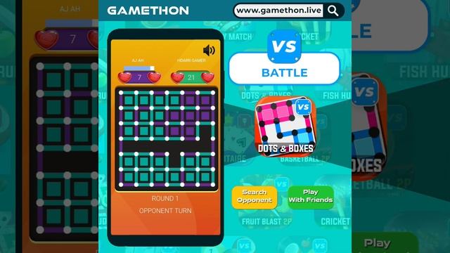 Play the Dots and Boxes game on Gamethon. its a 2 player game played in 3 rounds. смотреть онлайн