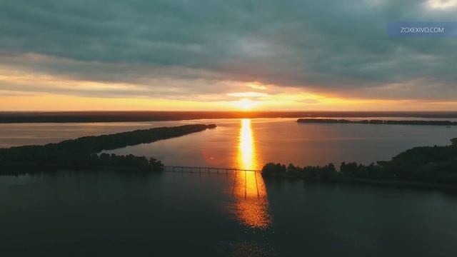 ШАТУРСКИЕ ОЗЕРА НА ЗАКАТЕ, 4K смотреть онлайн