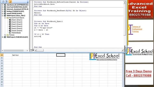 Excel VBA Macros Training Call 8802579388 смотреть онлайн