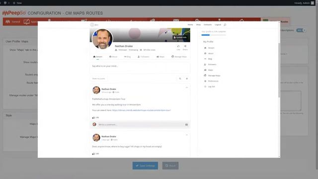 How to Let PeepSo Community Members Share Their Map Routes | WordPress смотреть онлайн