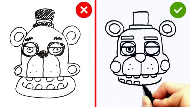 DOs & DON'Ts - Drawing Five Nights At Freddy's 6 FFPS In 1 Minute CHALLENGE! смотреть онлайн