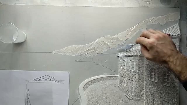 Барельеф "Домик у моря" 6 урок пейзаж смотреть онлайн