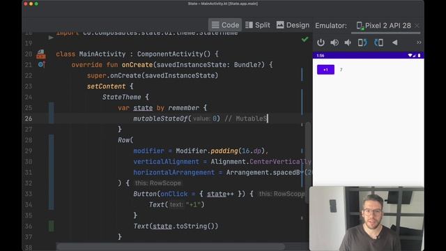 What does mutableStateOf do in Jetpack Compose? смотреть онлайн
