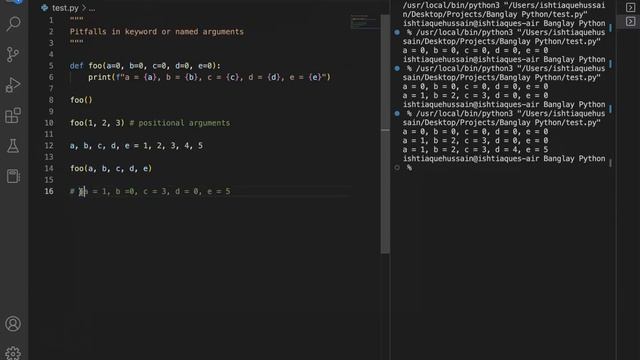 Python Tips and Tricks in Bangla | Pitfalls of Keyword Arguments смотреть онлайн