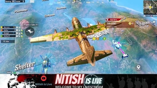 BGMI LIVE| Bgmi New Update 3.0 FullRush Gameplay #bgmi #pubg #nitishislive смотреть онлайн