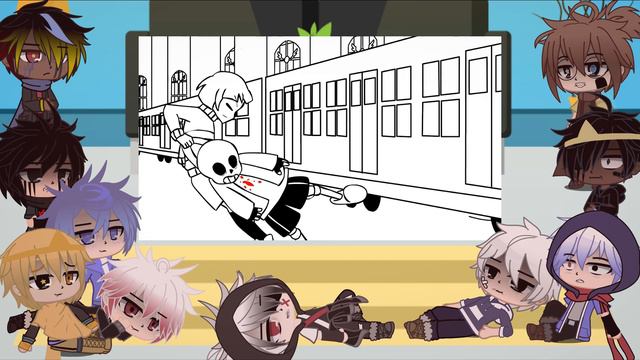 Sans AU's react to Sans vs Yukari Yakumo | Gacha life/club reaction смотреть онлайн
