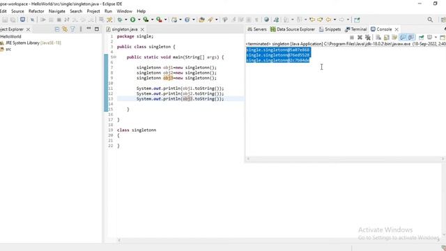 What is Singleton Design Pattern or Singleton Class in Java | How it works | Java Interview Questio смотреть онлайн
