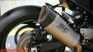 Kawasaki z 900 Выхлопные системы глушитель SC Project в России.