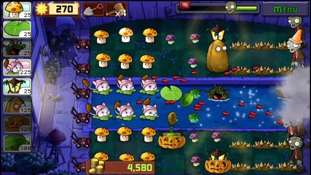 9 Plants Vs Zombies For IPad Gameplay - Survival Fog смотреть онлайн