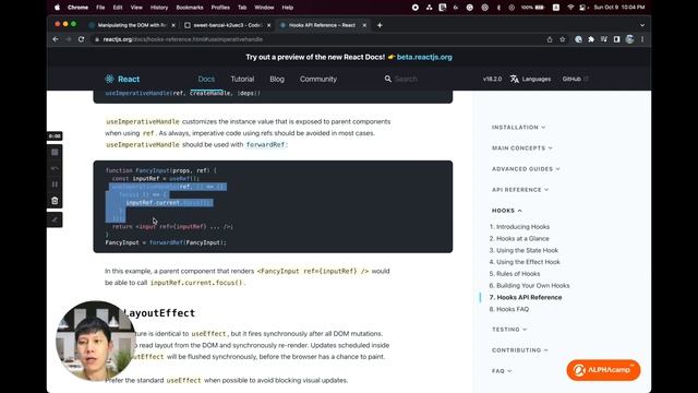 [React 入門] Manipulating the DOM with Refs - Part 2｜React 官網導讀｜ALPHA Camp x PJ смотреть онлайн