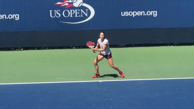 Alize Cornet's Baseline Drill at US Open 2017 смотреть онлайн