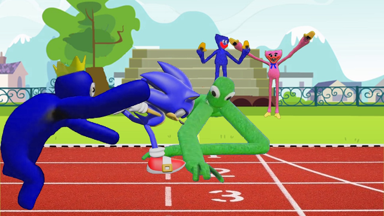 Соник против Радужных Друзей Синий / Sonic vs Rainbow Friends Blue ? Animation Funny animation смотреть онлайн