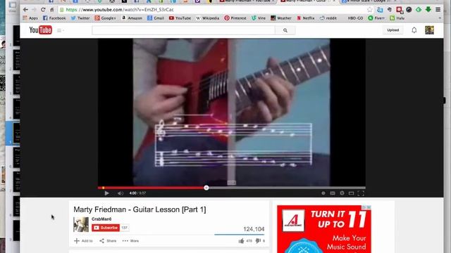 Marty Friedman Lead Guitar Lesson: Progressions, Scales, Arpeggios, Etc смотреть онлайн