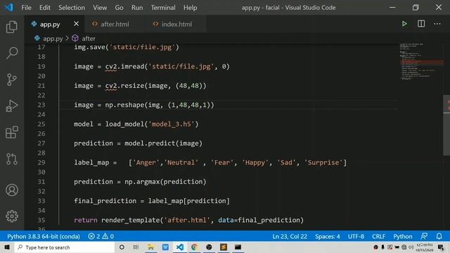 Flask web app python | Facial Emotion Detection | part 2 Creating Webapp using Flask смотреть онлайн