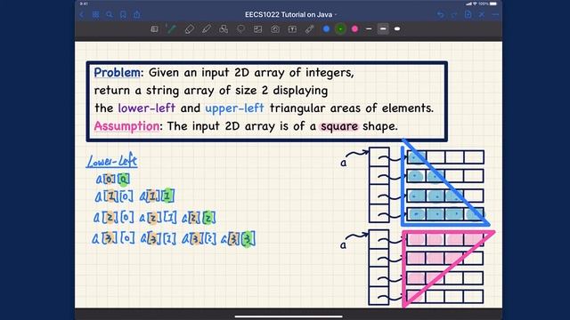 [HD] EECS1022 W21 - Java Tutorials - Week 11 - Part G - Example 7: Lower/Upper Left Triangles смотреть онлайн