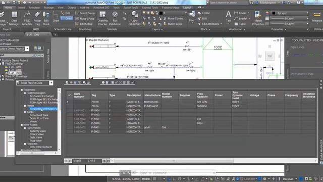 AutoCAD P & ID Demo - managing data смотреть онлайн