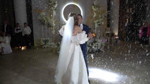 Спецэффекты на свадьбу. Танец папы и невесты. Снег на свадьбу