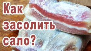 Как засолить сало / сало в рассоле / сало быстро и вкусно чтобы шкурка была мягкой