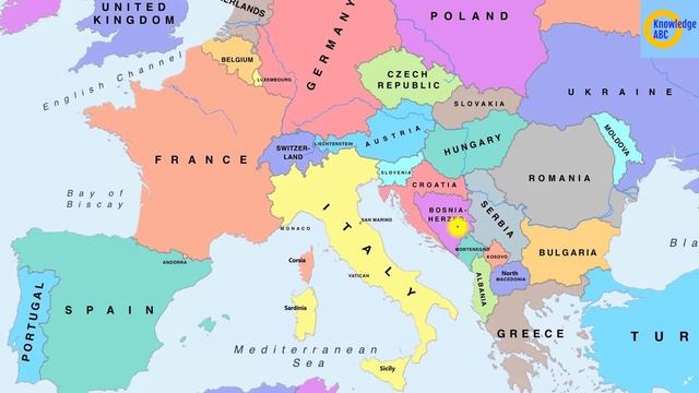 Europe Map | Political Map Of Europe | European Countries With Names And Capital | KnowledgeABC