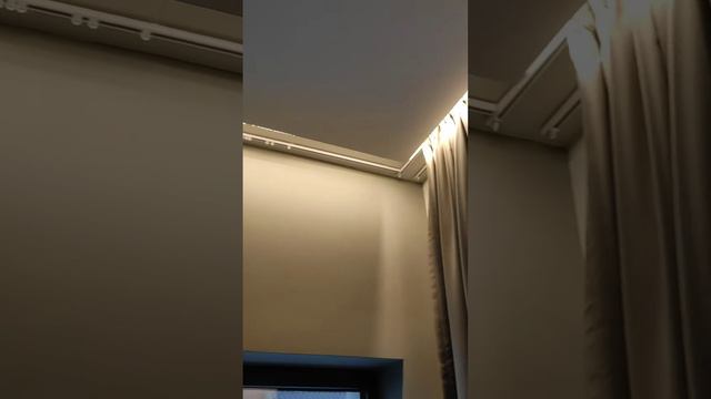 Подсветка ниши и шторы #led #светодиодноеосвещение #дизайн #дизайнинтерьера #ремонт #электрика смотреть онлайн