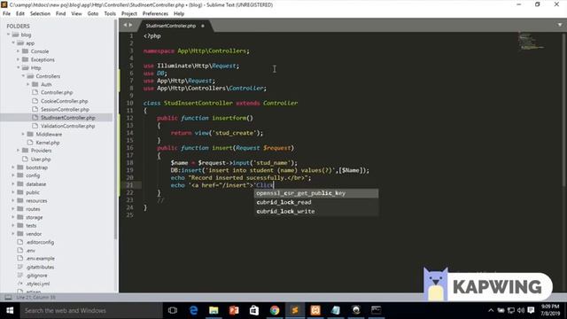 Laravel Raw Query [ insert operation ] Laravel Database Tutorial || Laravel SQL Tutorial смотреть онлайн