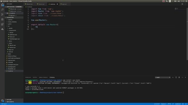 VUE JS Router | Mapping our components to urls смотреть онлайн