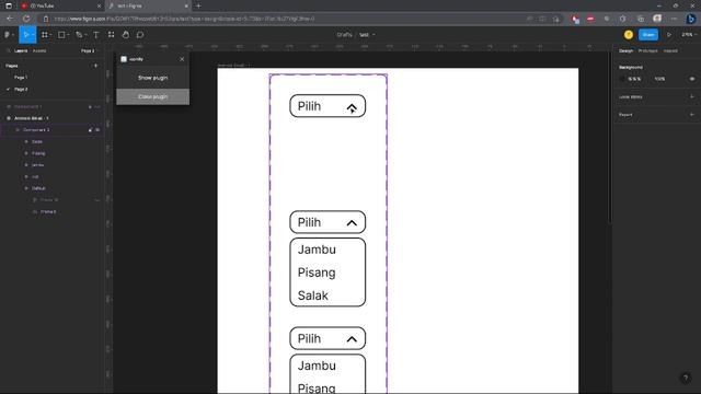 Dropdown Menu in Figma смотреть онлайн