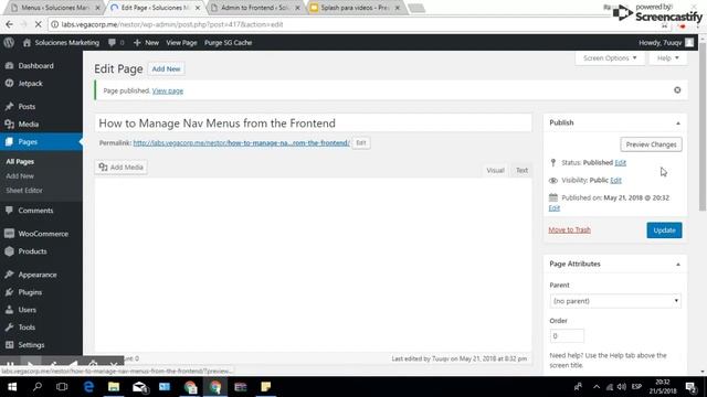 How to Manage Nav Menus from the Frontend in WordPress смотреть онлайн