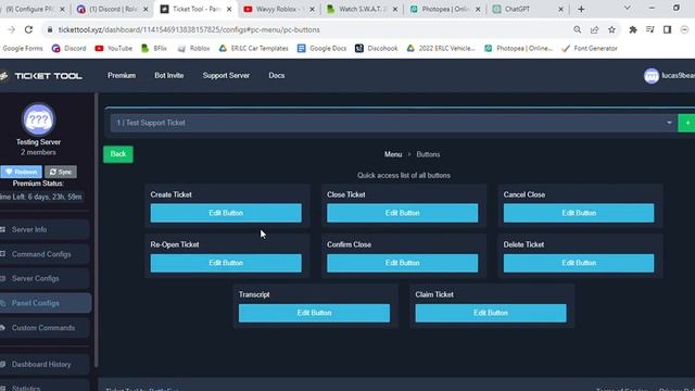 How To Create Ticket Panels With Ticket Tool Bot (Tutorial) смотреть онлайн