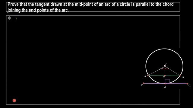 #Prove:Tangent at the mid-point of an arc of a circle is parallel to the chord at end points of arc смотреть онлайн