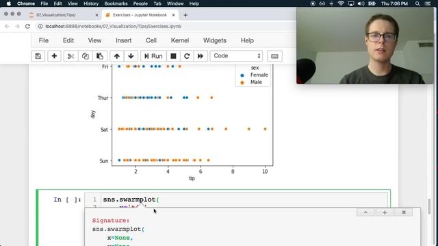 Python pandas—Visualization Exercises—Tips смотреть онлайн