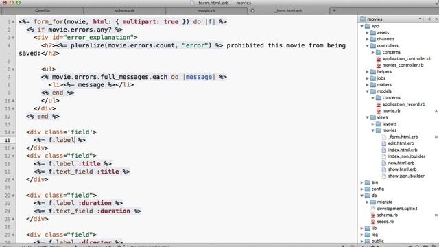 Movie Review Web App in Rails 5