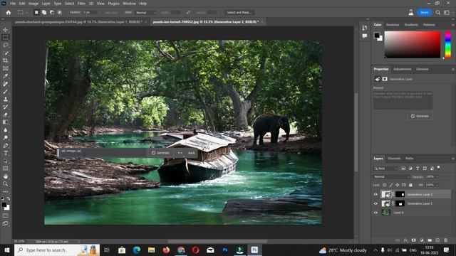 Generative Fill Photoshop Beta| Best Images Generated #ai #viral смотреть онлайн