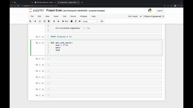 Project Euler Problem # 16 смотреть онлайн