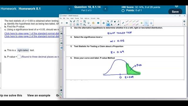 Math 14 8.1.14 Is the hypothesis test two-tailed, left-tailed, or right-tailed? Find the P-value. смотреть онлайн