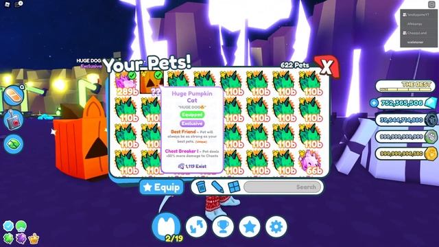 ПОЛУЧИЛ HUGE PUMPKIN CAT В PET SIMULATOR X! Roblox