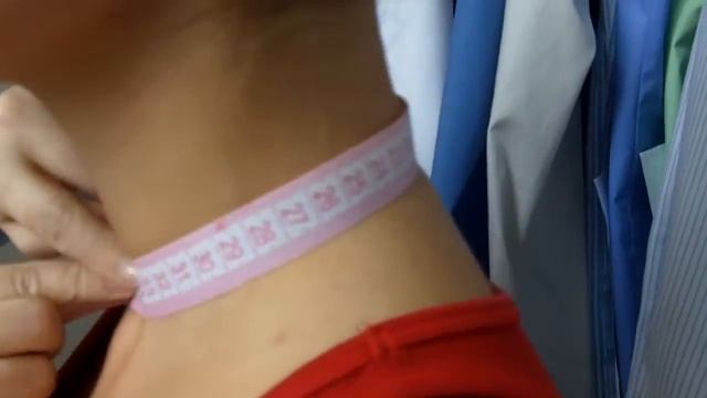 Рубашка на заказю Снятие мерок у женщин. Обхват шеи. смотреть онлайн