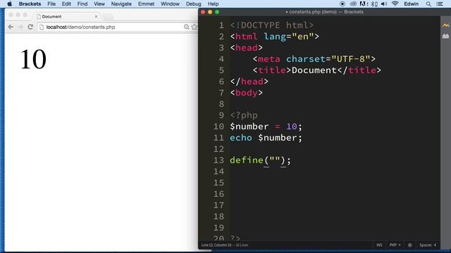 020 Constants in PHP смотреть онлайн