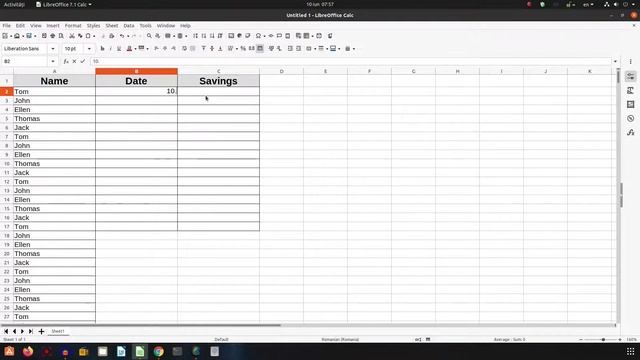 How to define your own fill series - LibreOffice Calc смотреть онлайн